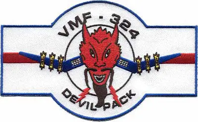 Officially Licensed Usmc Vmf-324 Devil Pack Patch 1