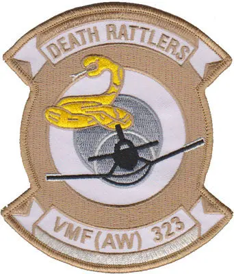 Officially Licensed Usmc Vmf(Aw)-323 Death Rattlers Patch 1