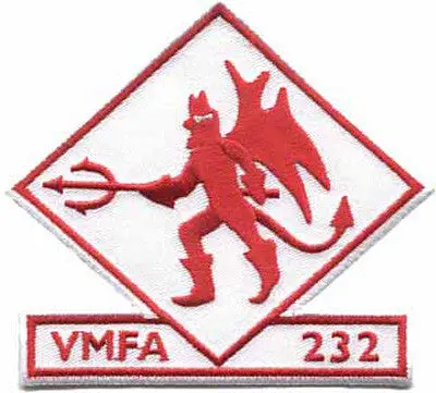 Officially Licensed Usmc Vmfa-232 Red Devils Squadron Patch 1