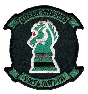 Officially Licensed Usmc Vmfa(Aw)-121 Green Knights Patch 1