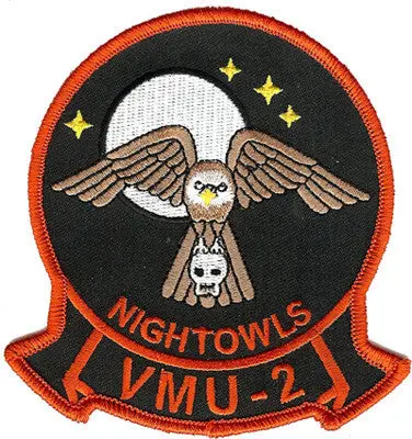 Officially Licensed Usmc Vmu-2 Night Owls Squadron Patch 1