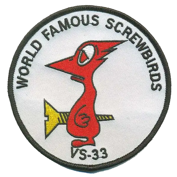 Officially Licensed Us Navy Vs-33 Screwbirds Patch 1