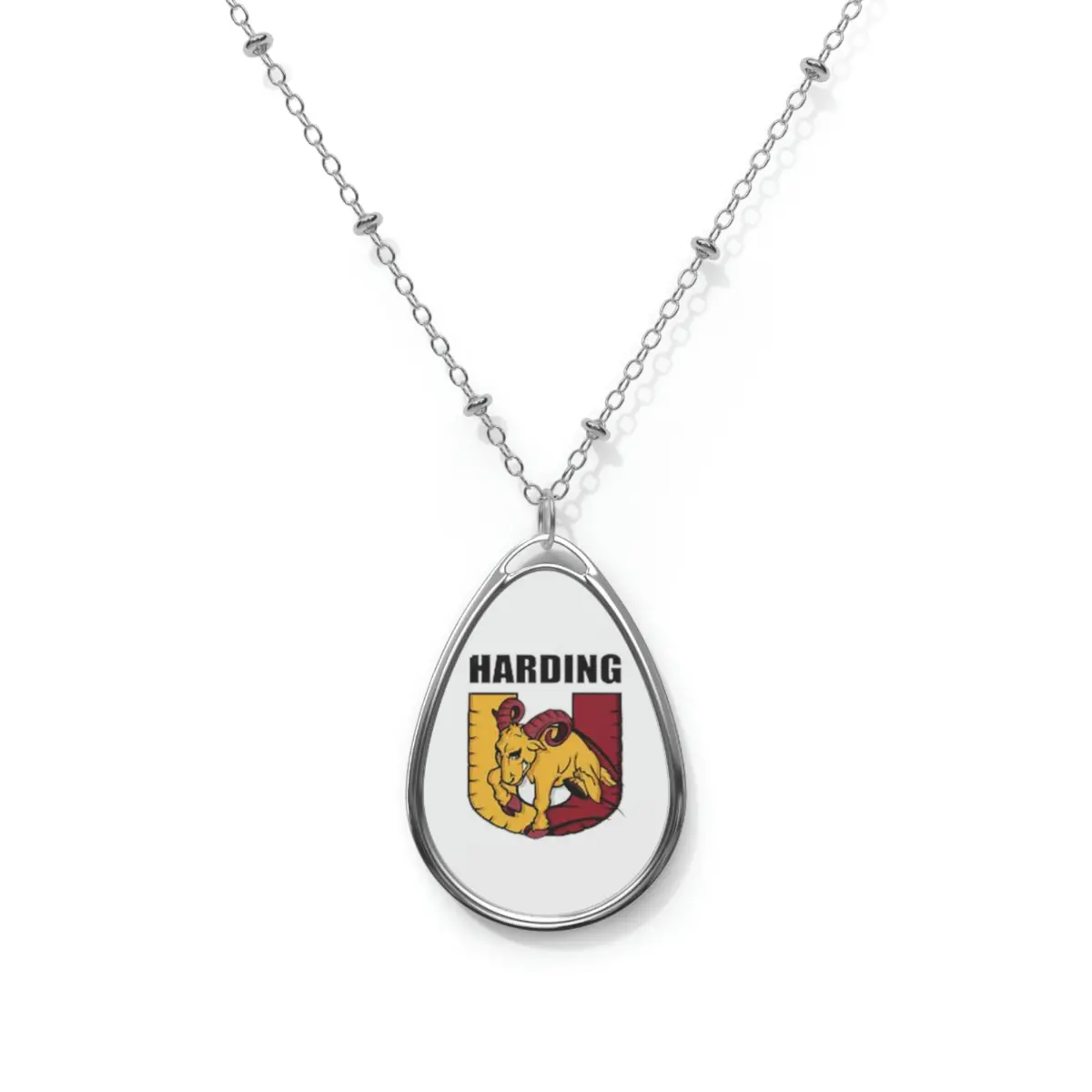 Harding University Oval Necklace 1