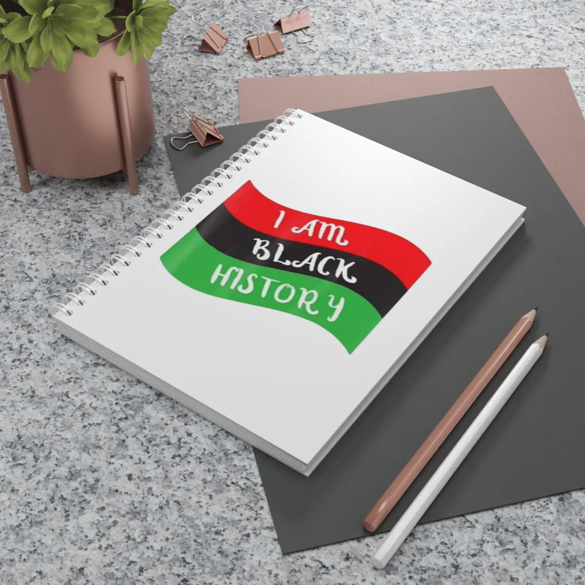 I Am Black History Spiral Notebook 1