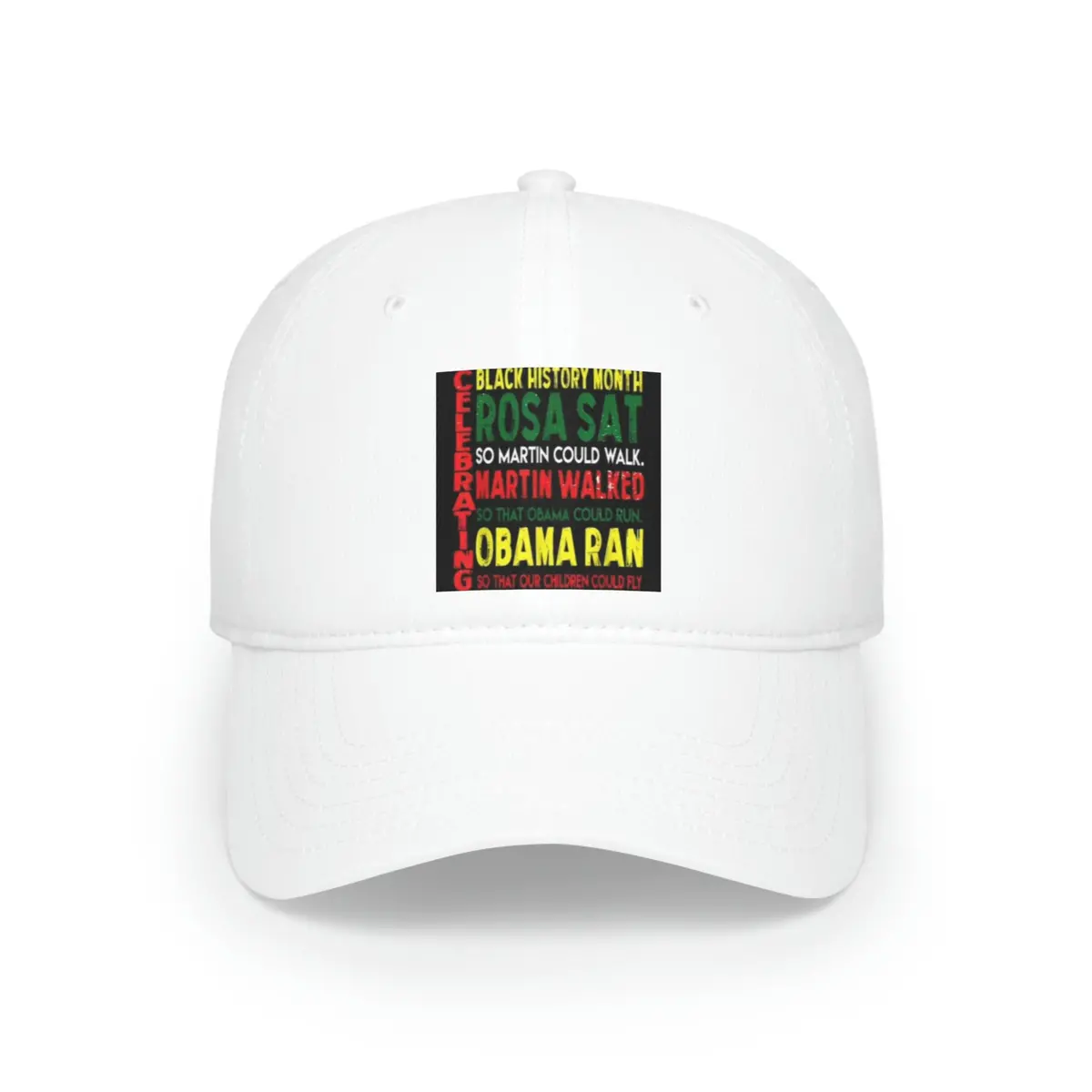 Celebrating Black History Month Low Profile Baseball Cap 1