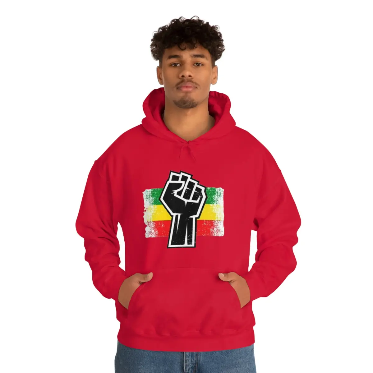 Black Fist Unisex Heavy Blend™ Hooded Sweatshirt 1