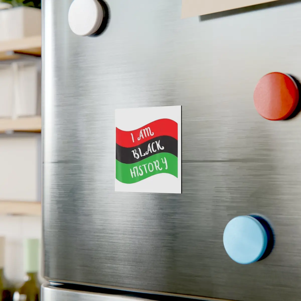 I Am Black History Square Magnet 1