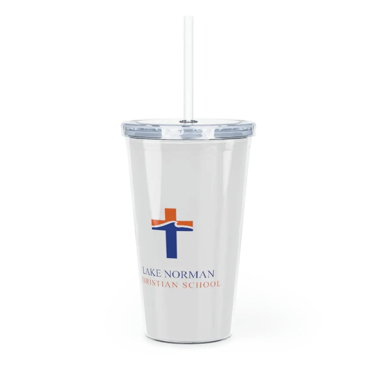 Lake Norman Christian School Plastic Tumbler With Straw 1