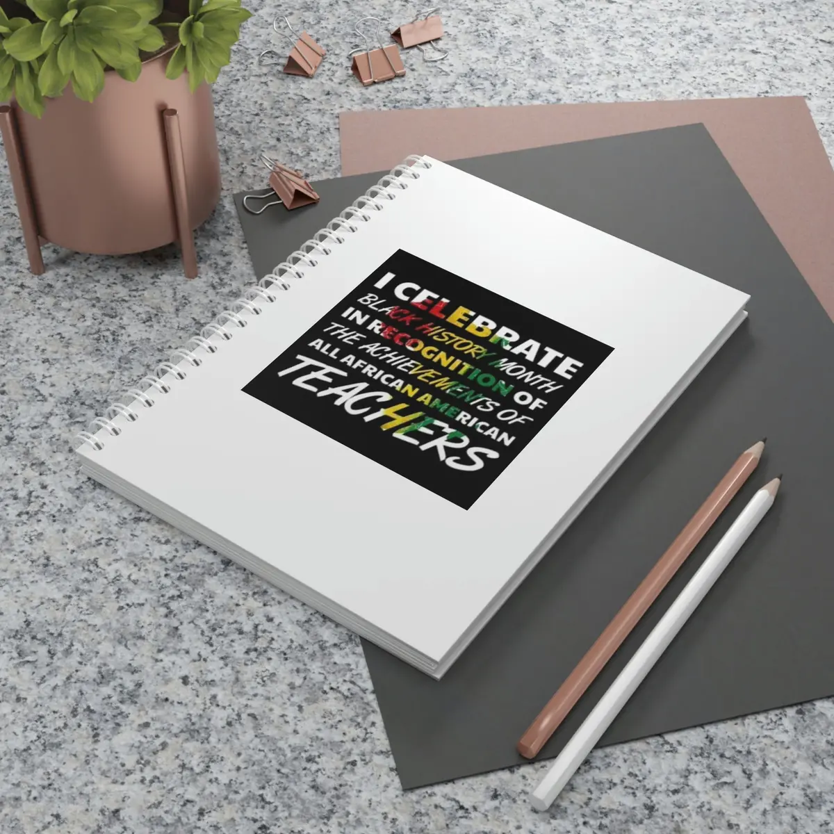 I Celebrate Spiral Notebook 1