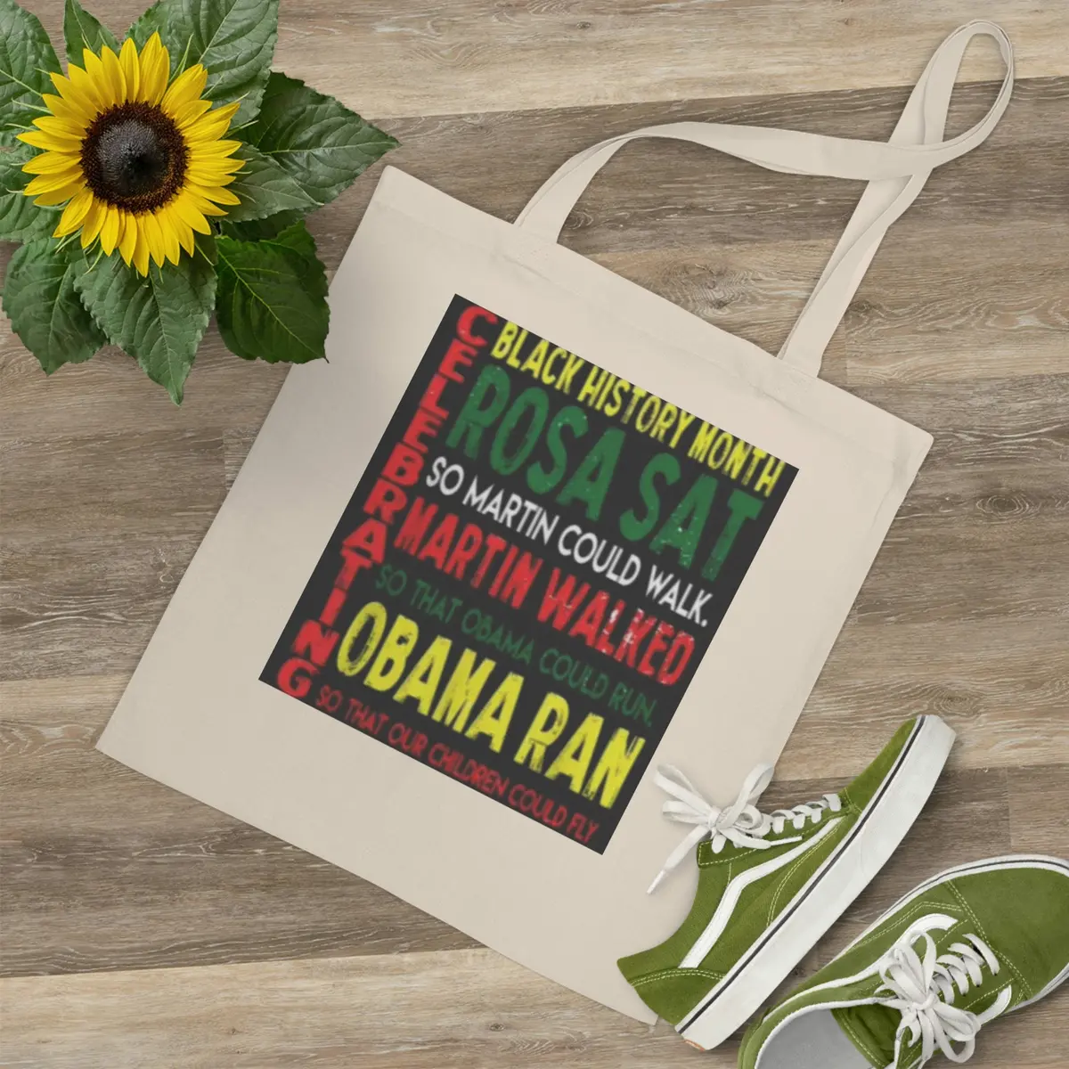 Celebrating Black History Month Tote Bag 1