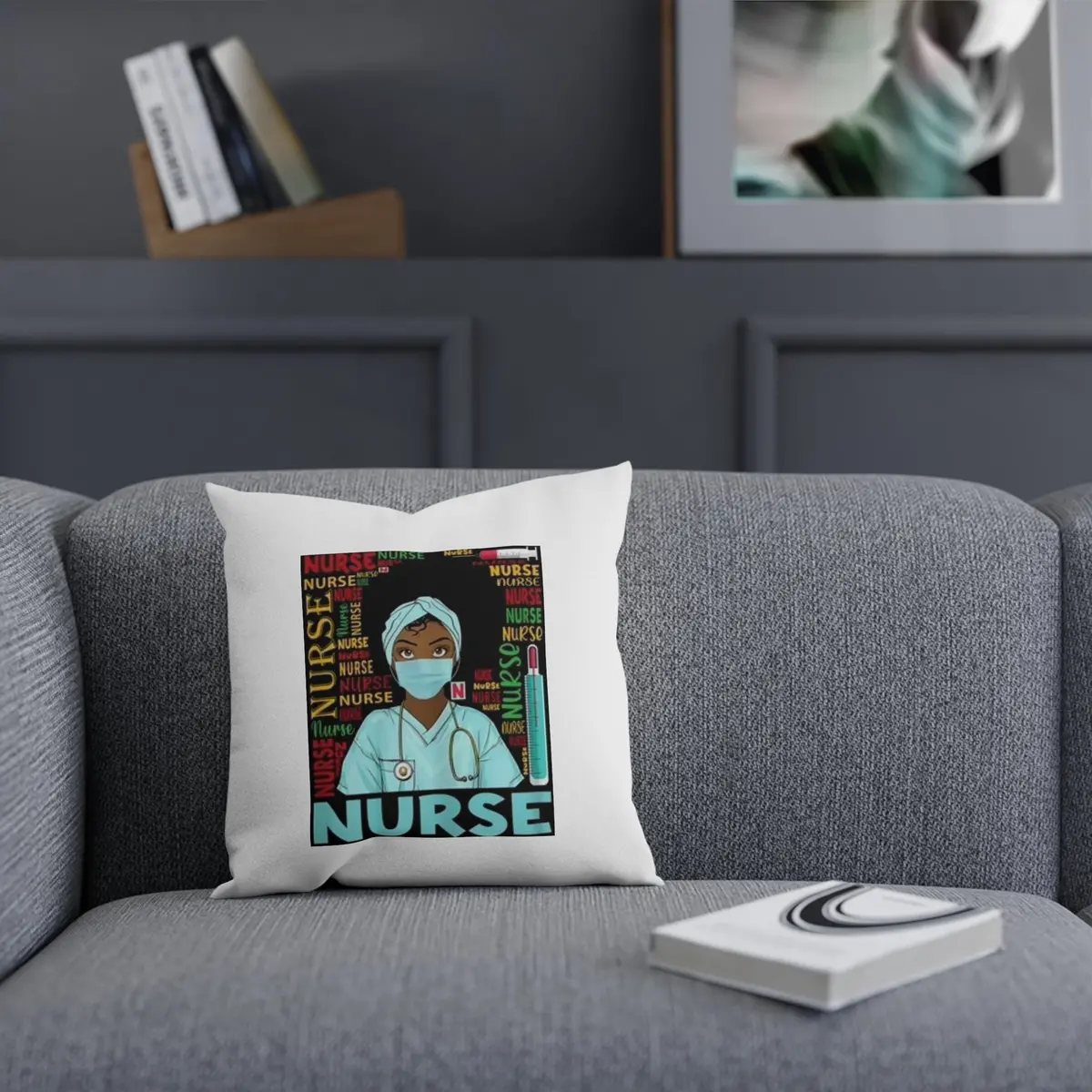 Black Nurse Cushion 1