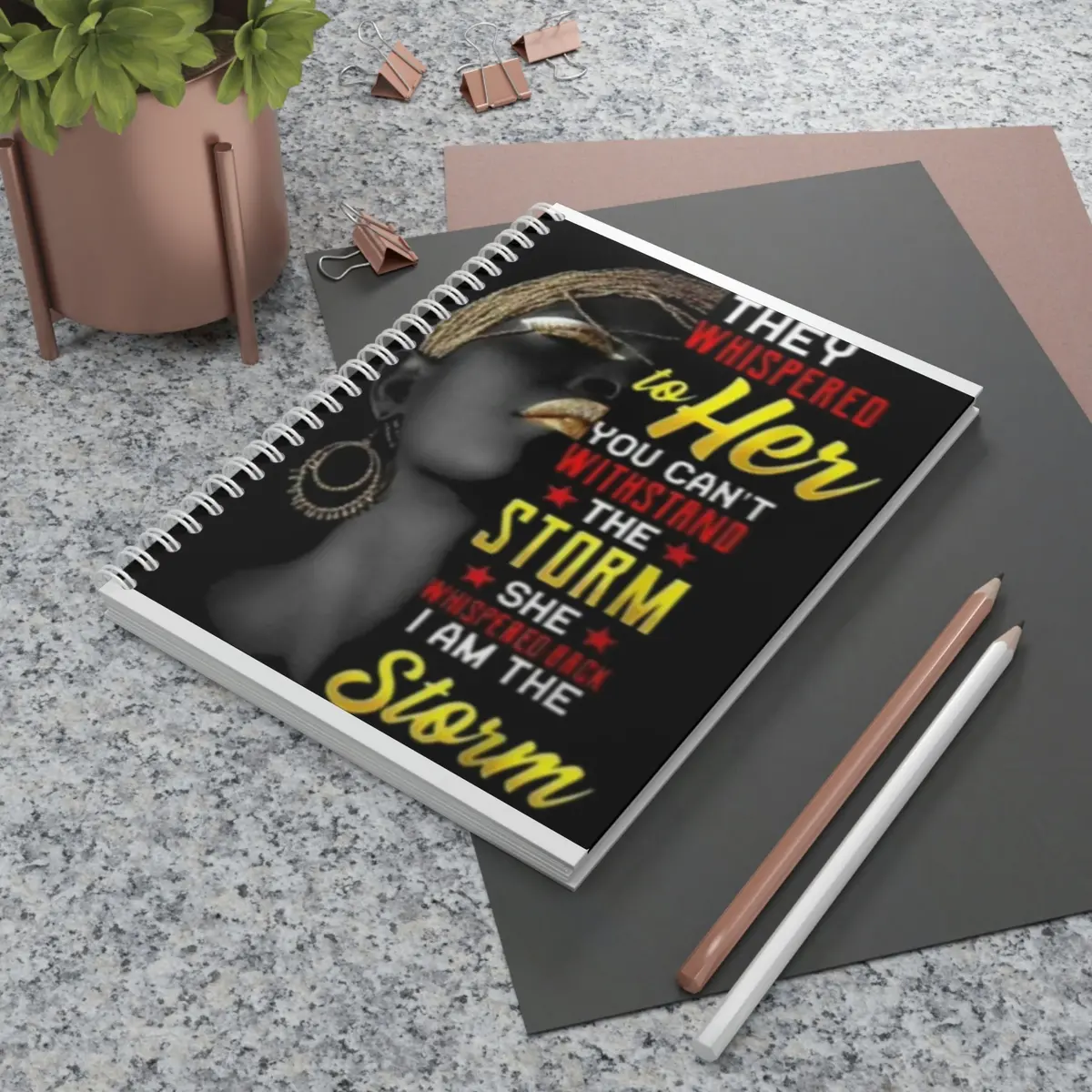 They Whispered Spiral Notebook 1