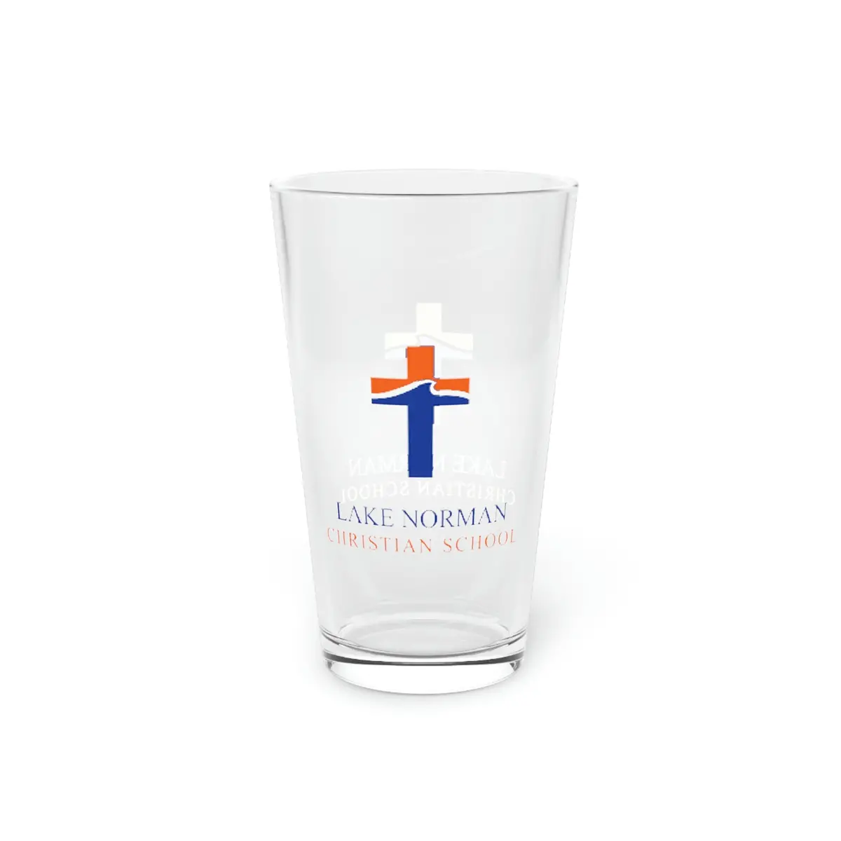 Lake Norman Christian School Pint Glass, 16Oz 1