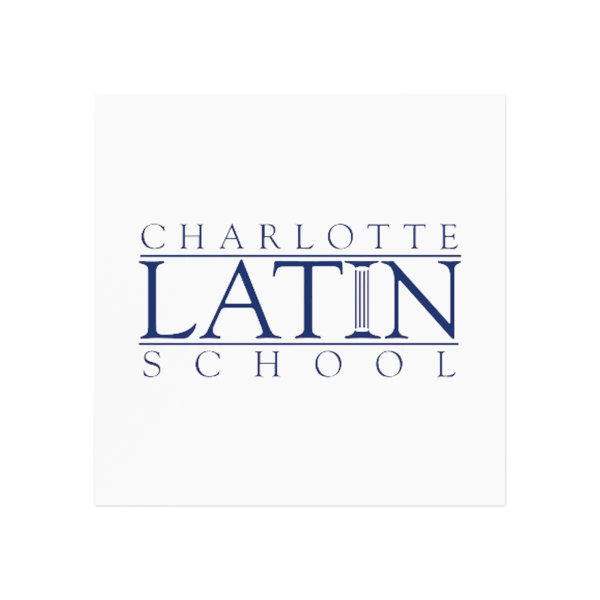 Charlotte Latin Square Magnet 1