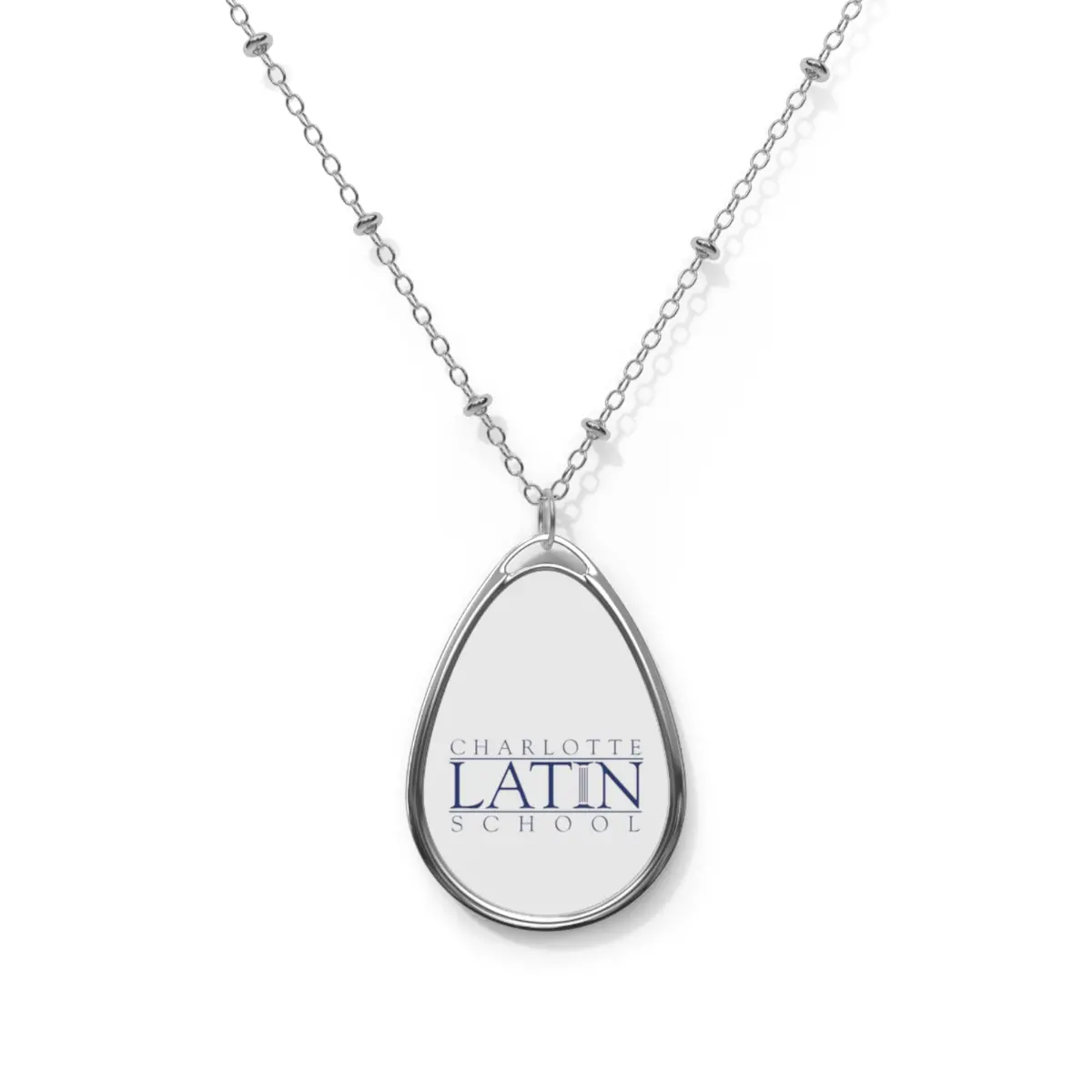 Charlotte Latin Oval Necklace 2