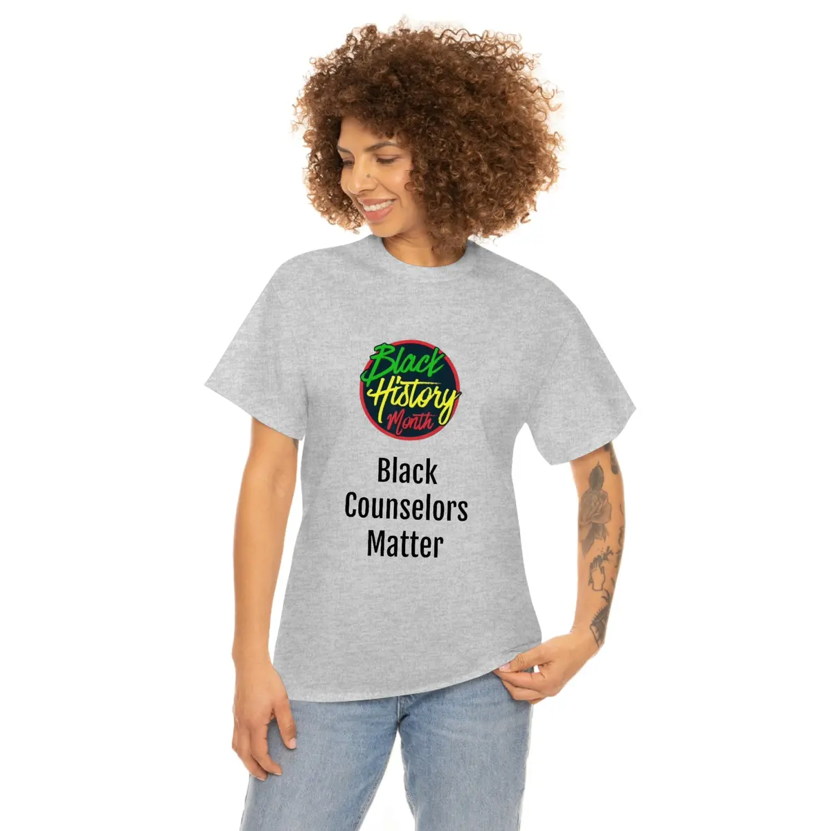 Black Counselors Matter Cotton Tee 1