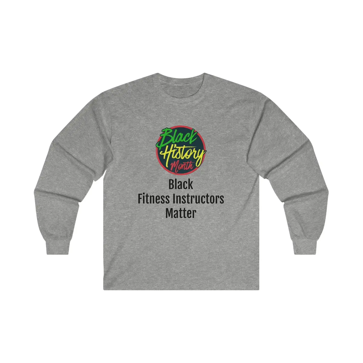 Black Fitness Instructors Matter Long Sleeve Tee 1