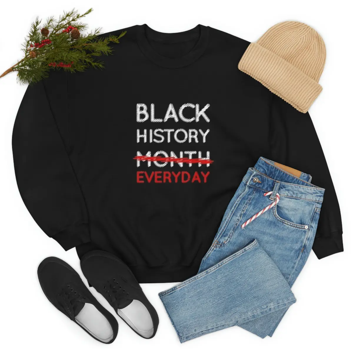 Black History Everyday Unisex Heavy Blend™ Crewneck Sweatshirt 1
