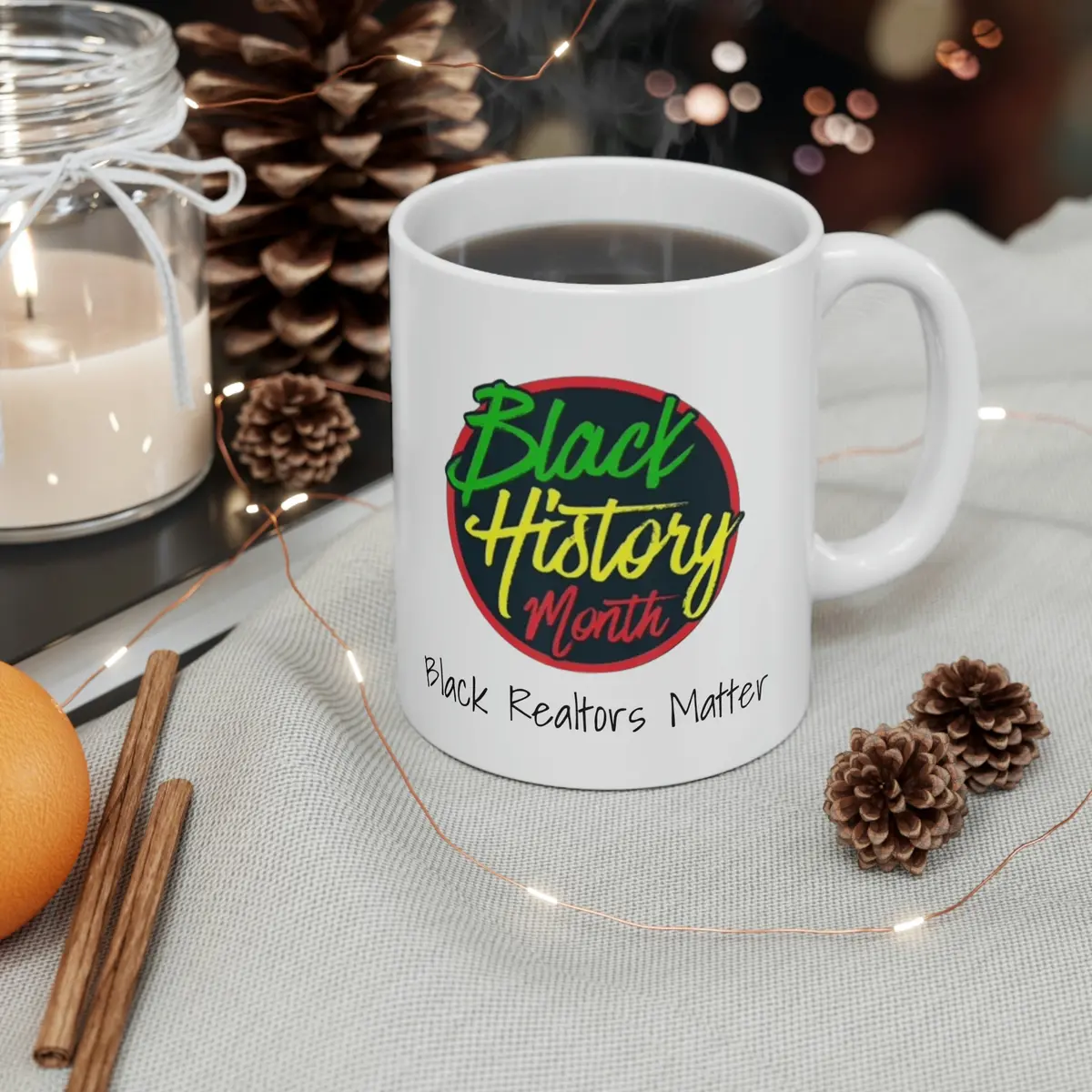 Black Realtors Matter Ceramic Mug 11Oz 1