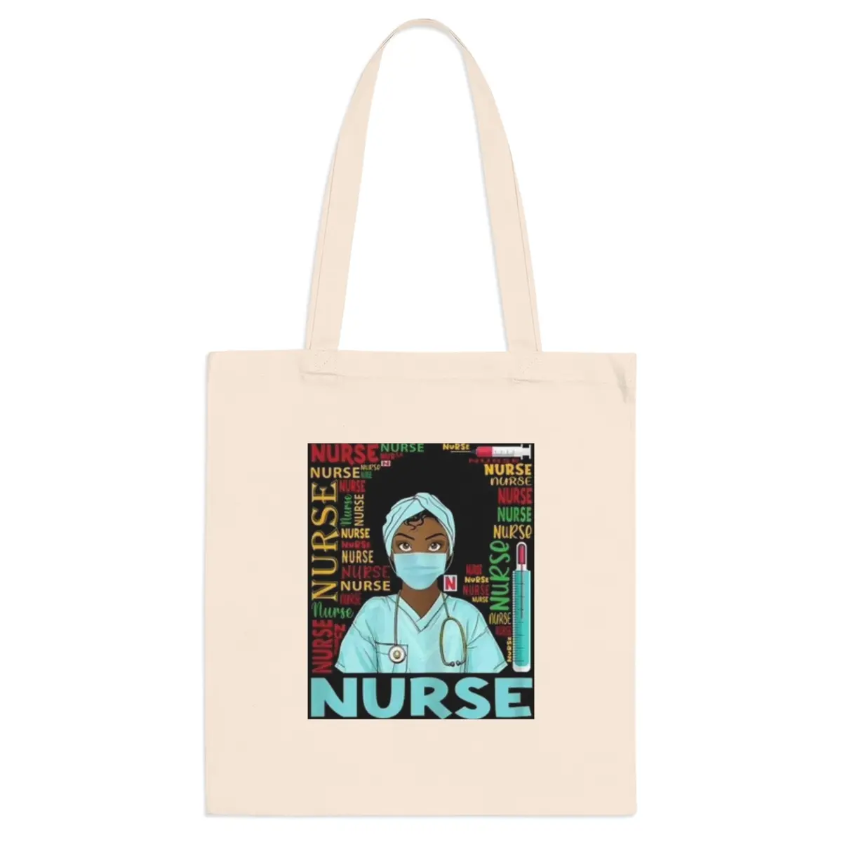 Black Nurse Tote Bag 1