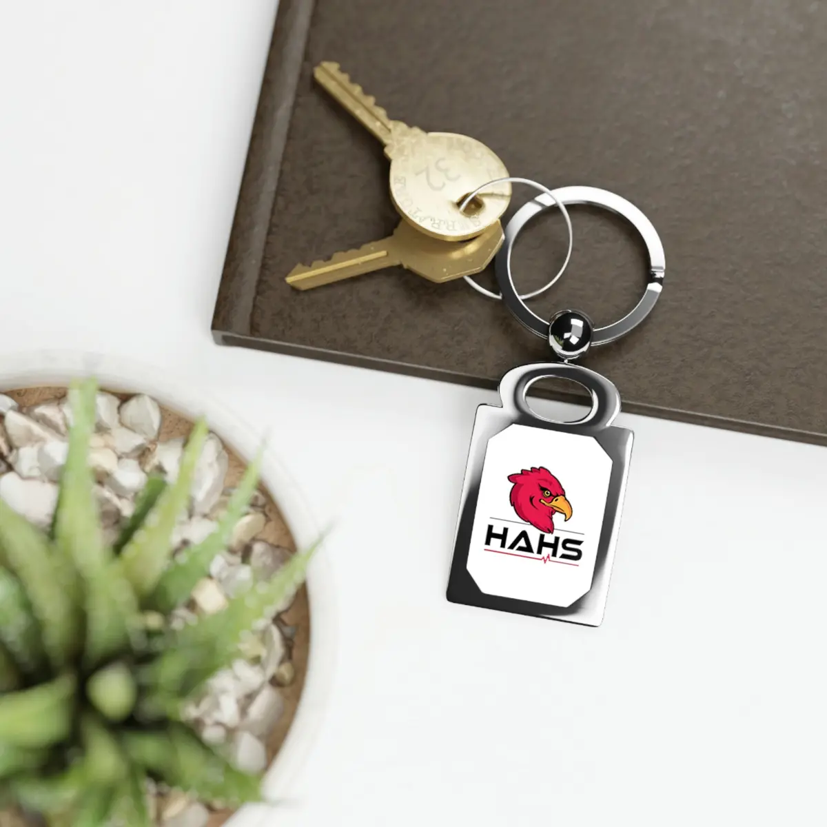 Hawthorne Academy Rectangle Photo Keyring 1