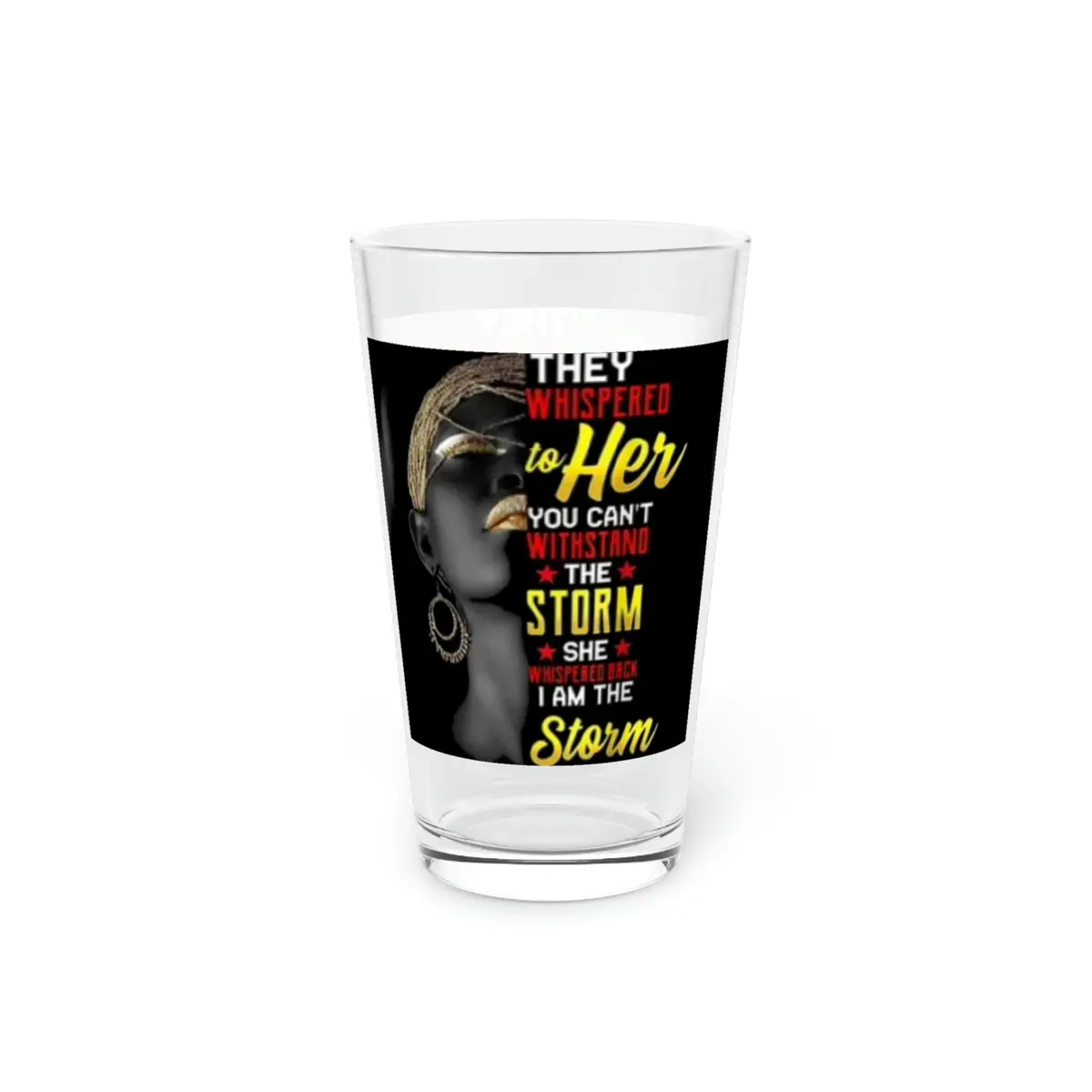 They Whispered Pint Glass, 16Oz 1