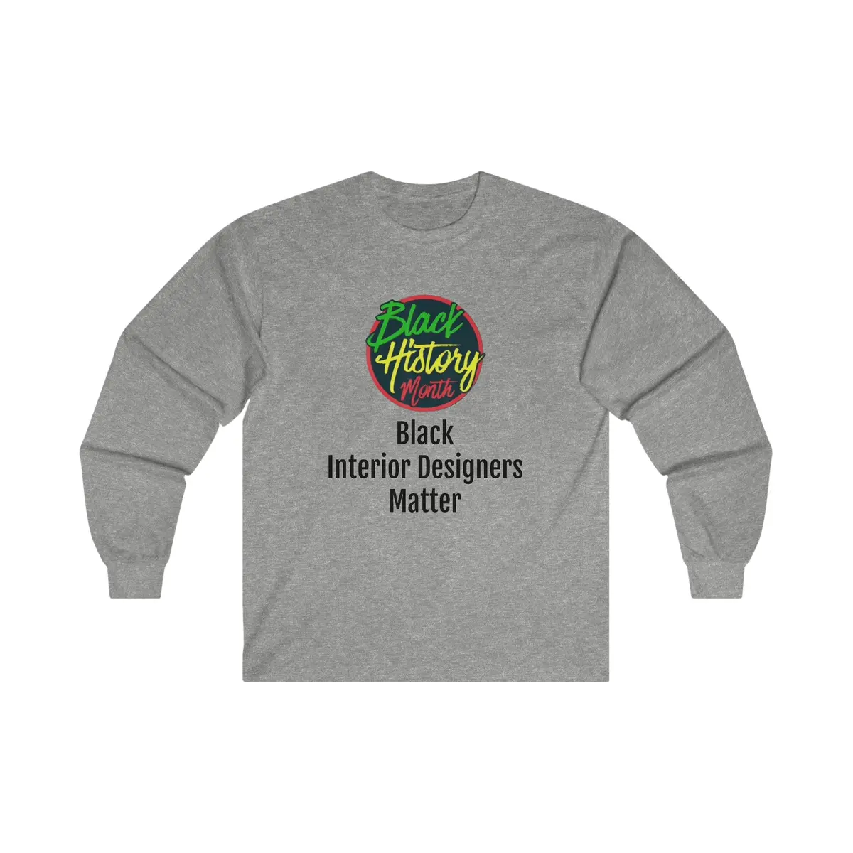 Black Interior Designers Matter Long Sleeve Tee 1