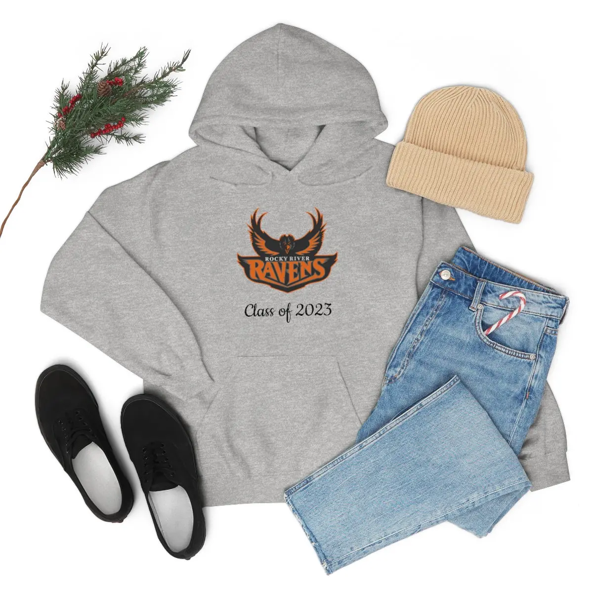 Rocky River Class Of 2023 Unisex Heavy Blend™ Hooded Sweatshirt 1