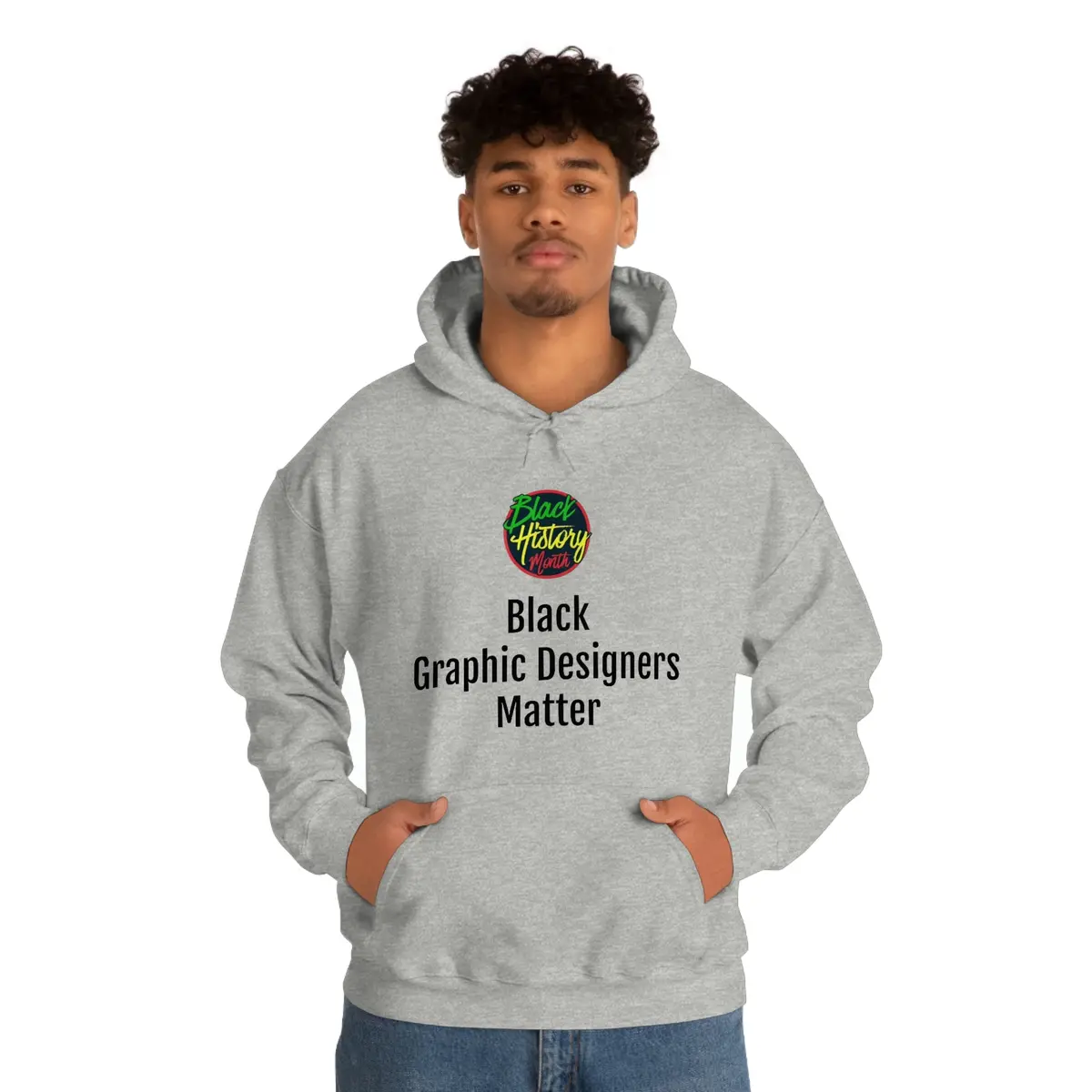 Black Graphic Designers Matter Hooded Sweatshirt 1
