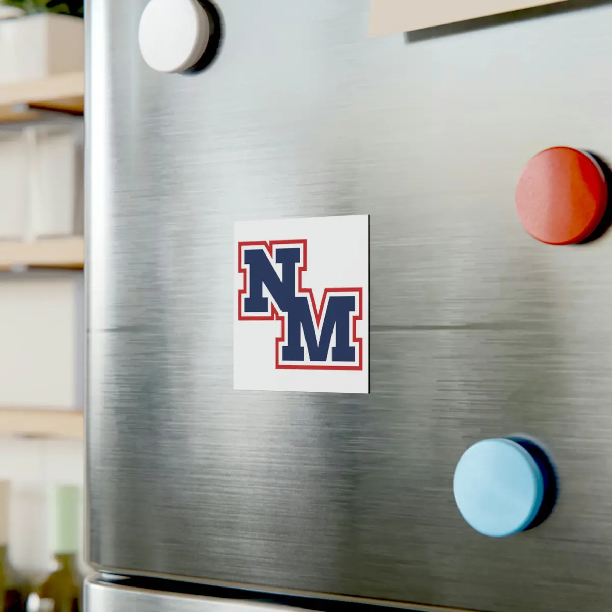North Meck High School Square Magnet 1