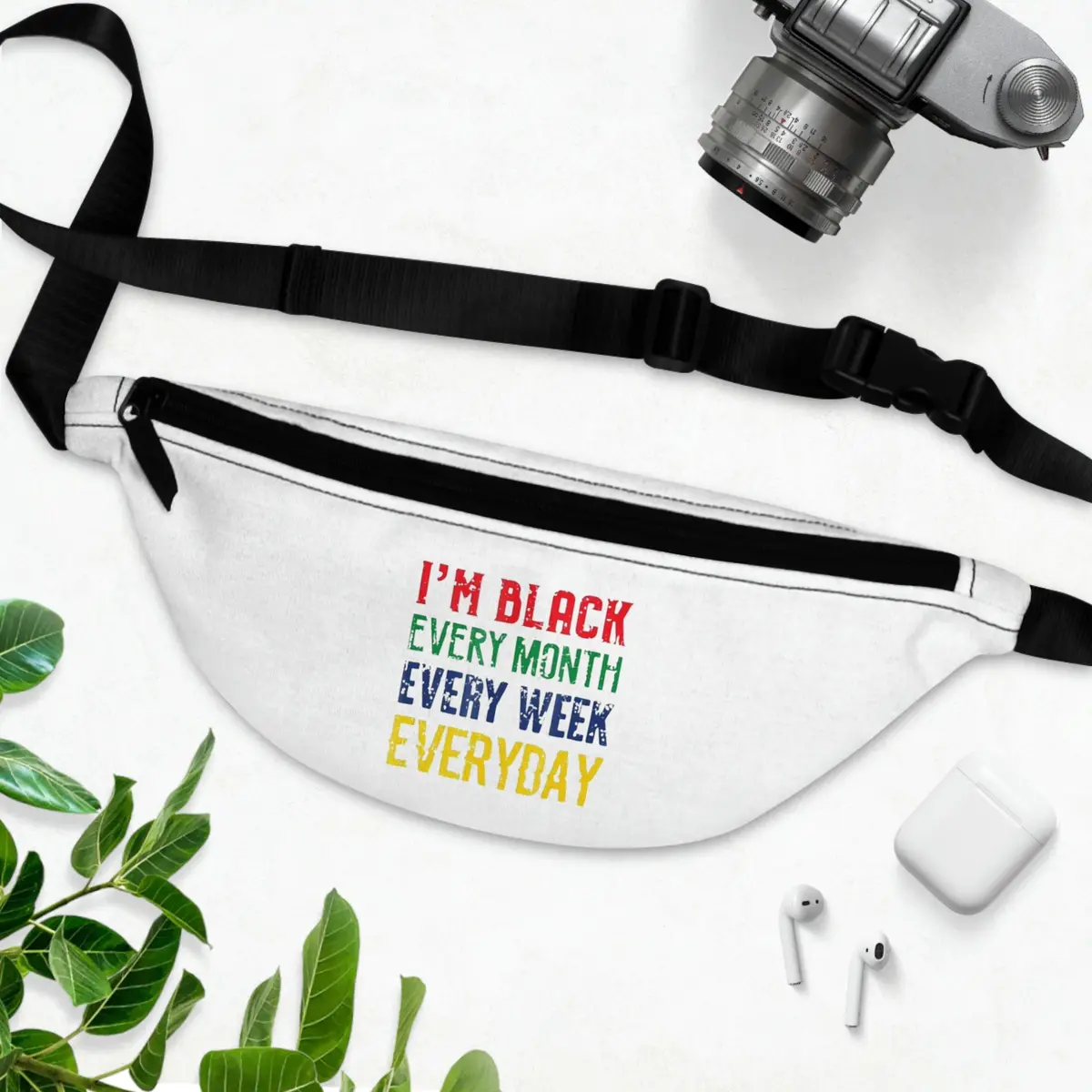 I'm Black Every Month Week Day Fanny Pack 1