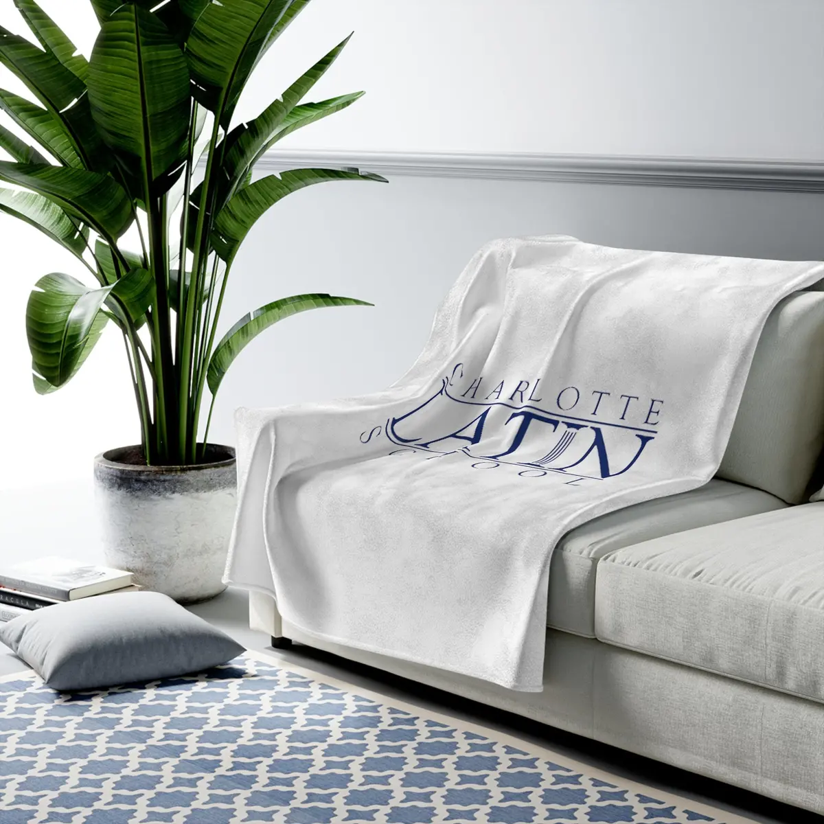 Charlotte Latin Plush Blanket 1