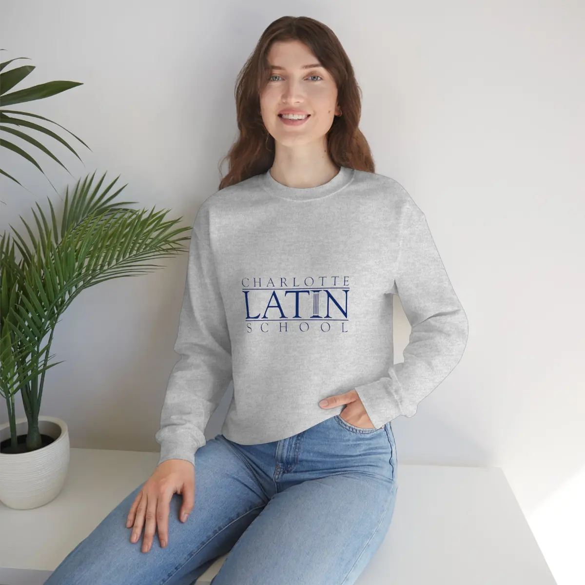 Charlotte Latin Unisex Heavy Blend™ Crewneck Sweatshirt 1