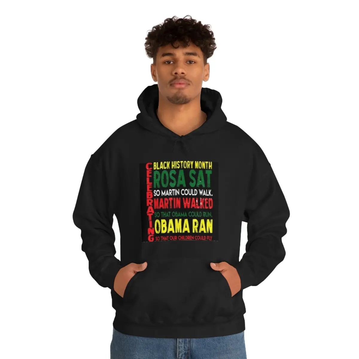 Celebrating Black History Month Unisex Heavy Blend™ Hooded Sweatshirt 1