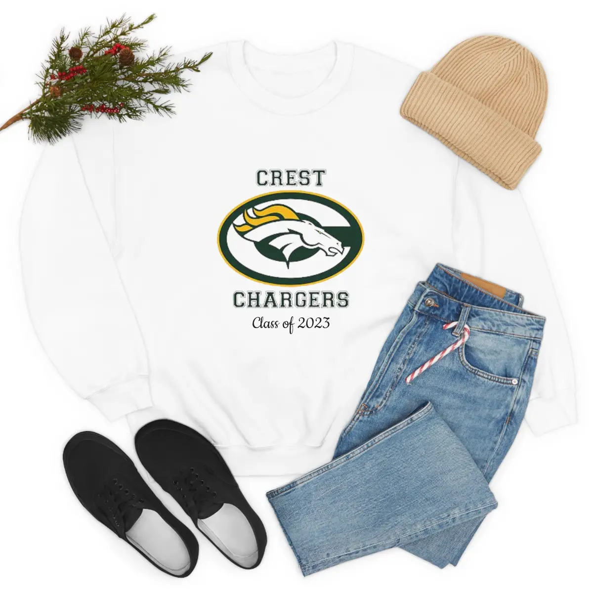 Crest Hs Class Of 2023 Unisex Heavy Blend™ Crewneck Sweatshirt 1