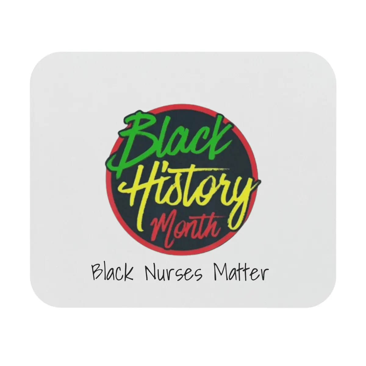 Black Nurses Matter Mouse Pad (Rectangle) 1