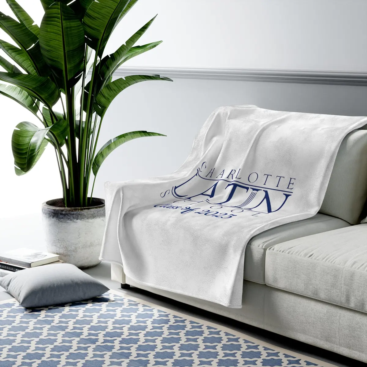 Charlotte Latin Class Of 2023 Plush Blanket 1
