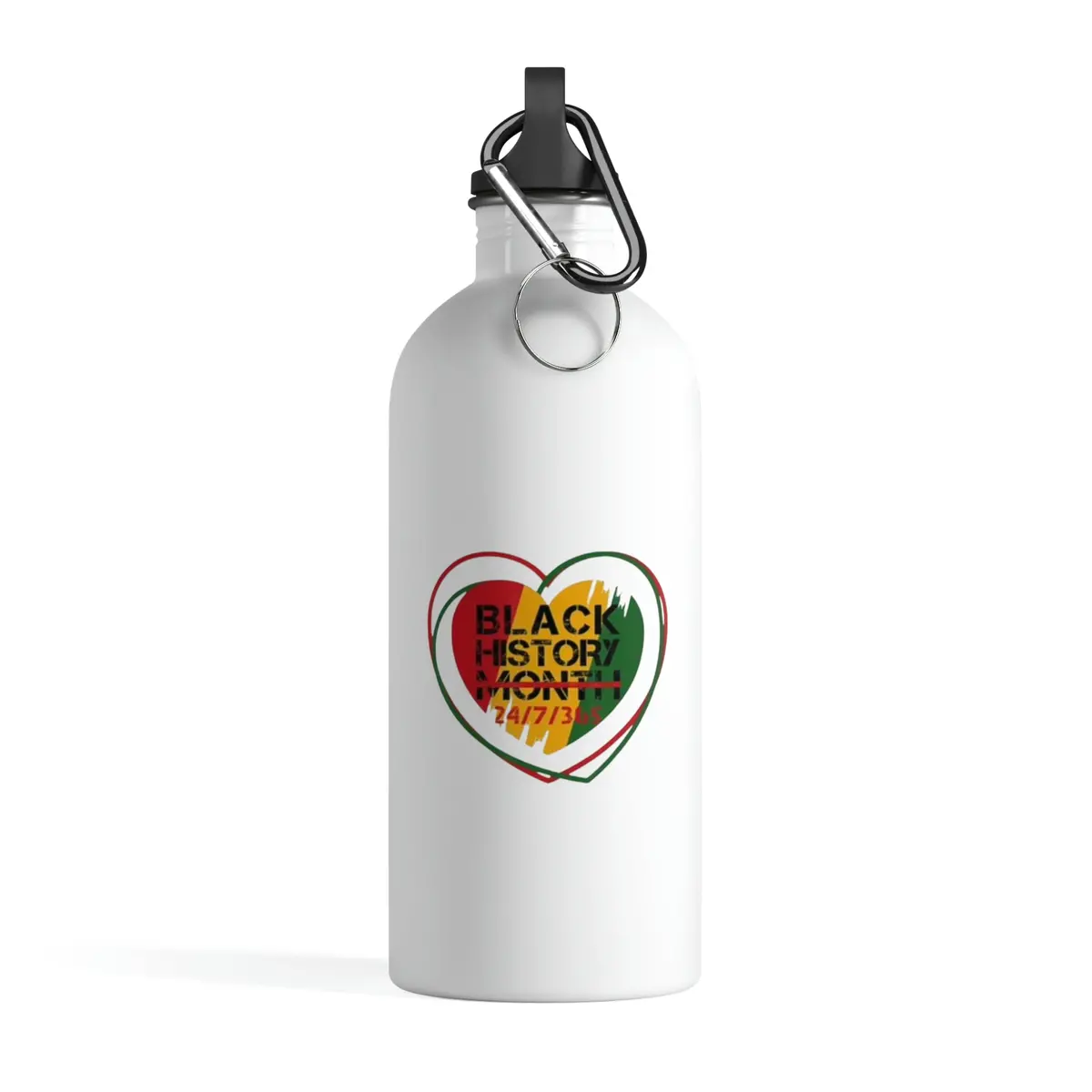 Black History 24/7/365 Stainless Steel Water Bottle 1