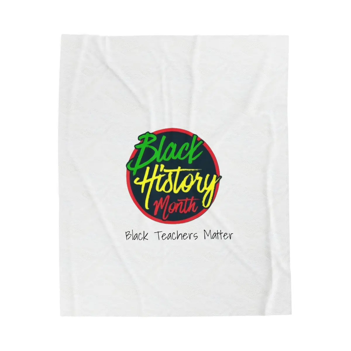 Black Teachers Matter Velveteen Plush Blanket 1
