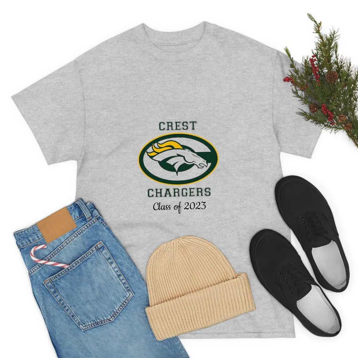 Crest Hs Class Of 2023 Unisex Heavy Cotton Tee 1