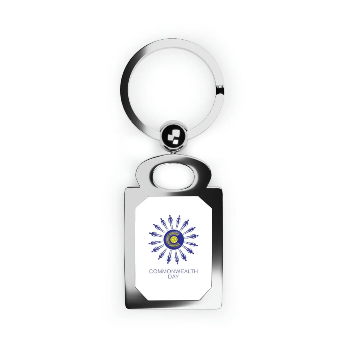 Commonwealth Rectangle Photo Keyring 1