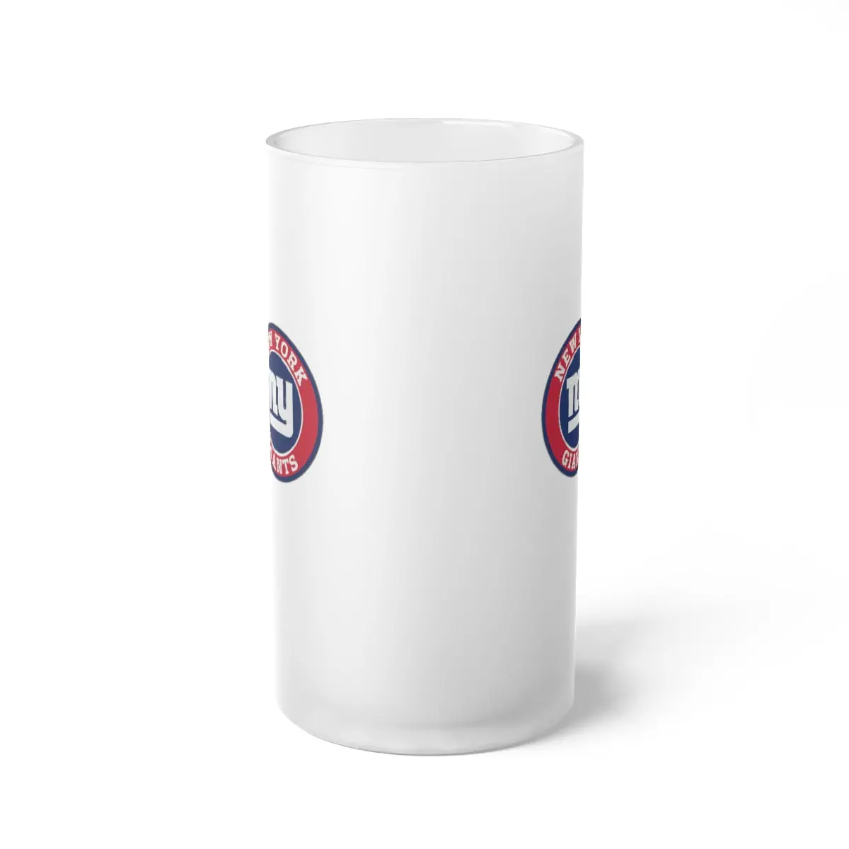 Ny Giants Frosted Glass Beer Mug 1