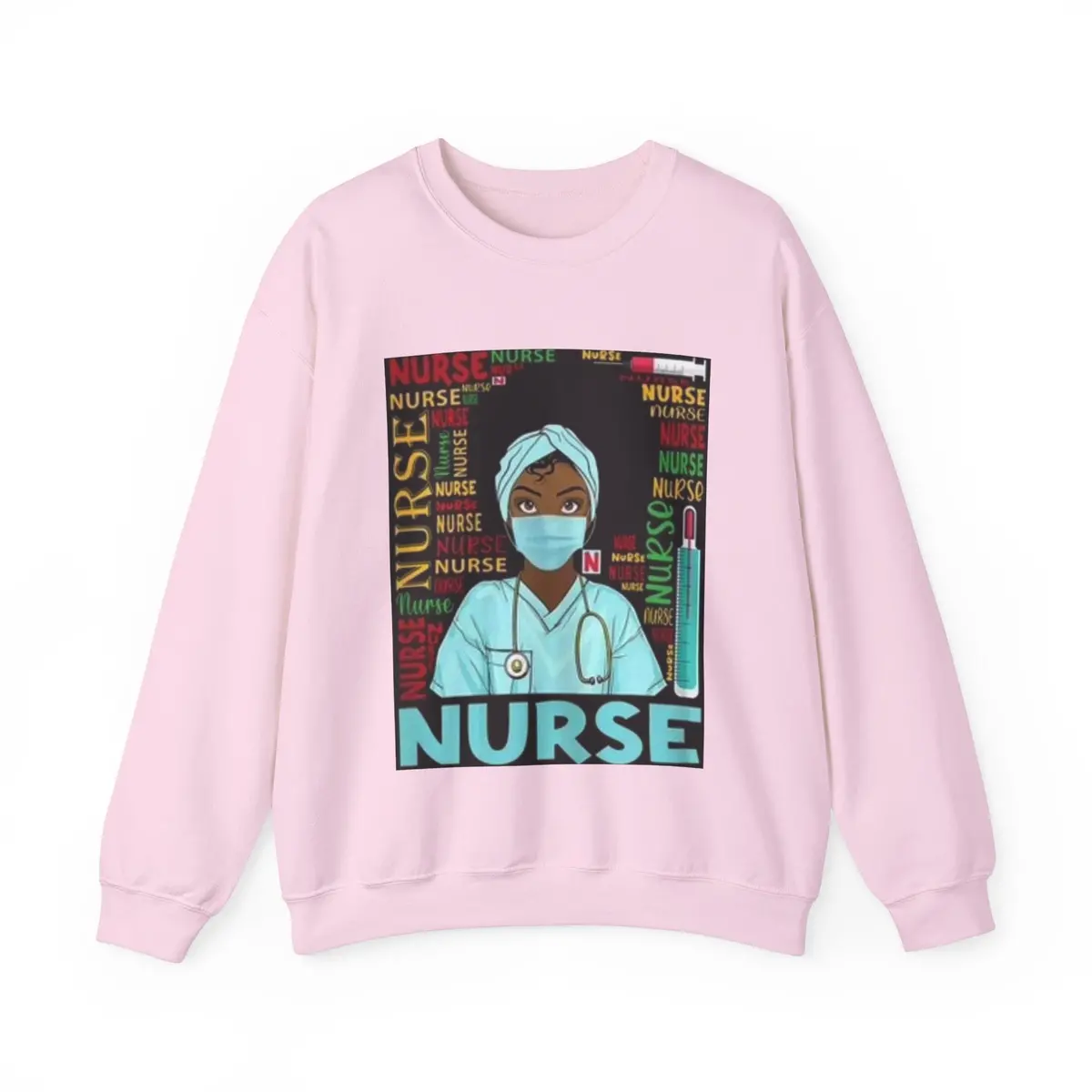 Black Nurse Crewneck Sweatshirt 3