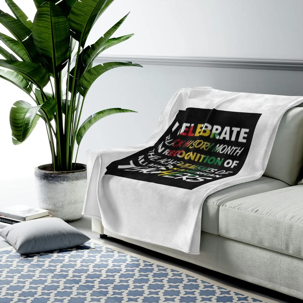 I Celebrate Velveteen Plush Blanket 1