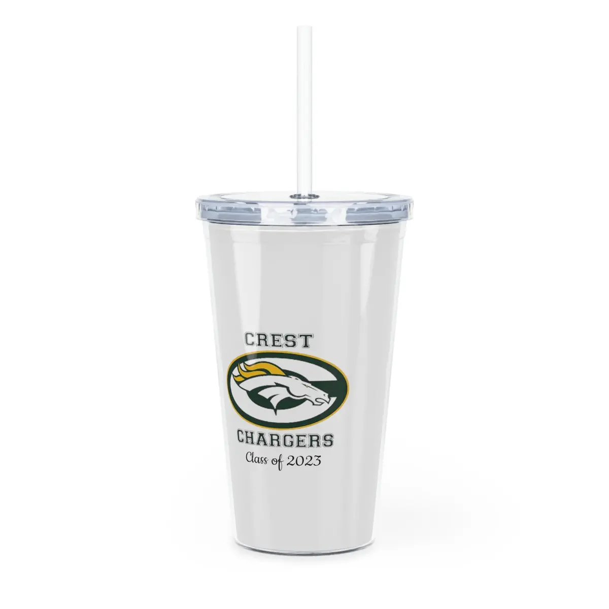 Crest Hs Class Of 2023 Plastic Tumbler With Straw 1