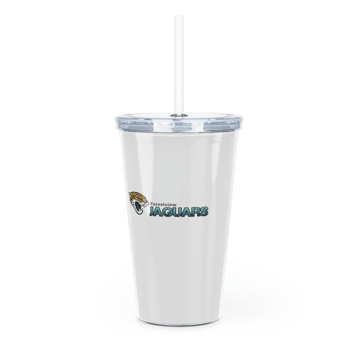 Forestview Hs Plastic Tumbler With Straw 1