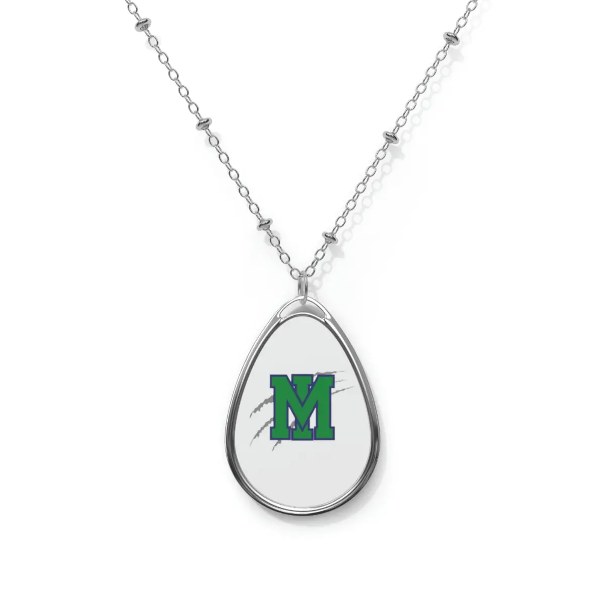Mountain Island Charter School Oval Necklace 1