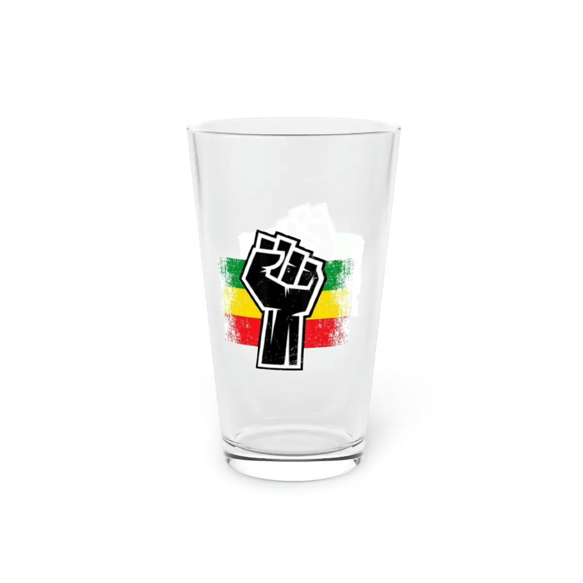 Black Fist Pint Glass, 16Oz 1