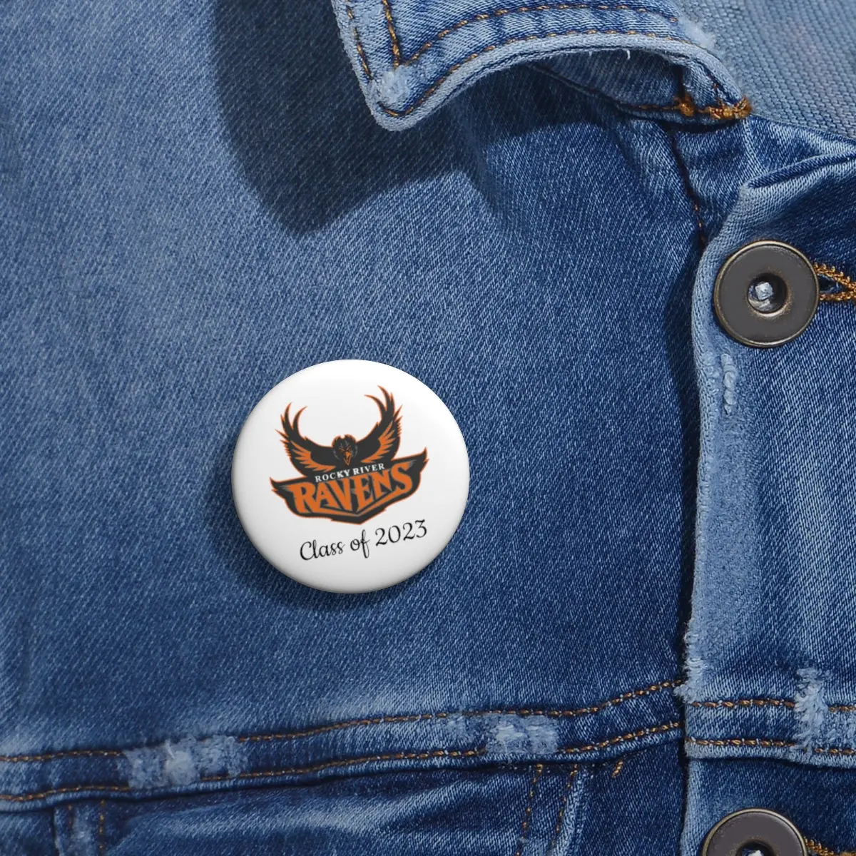 Rocky River Class Of 2023 Custom Pin Buttons 1