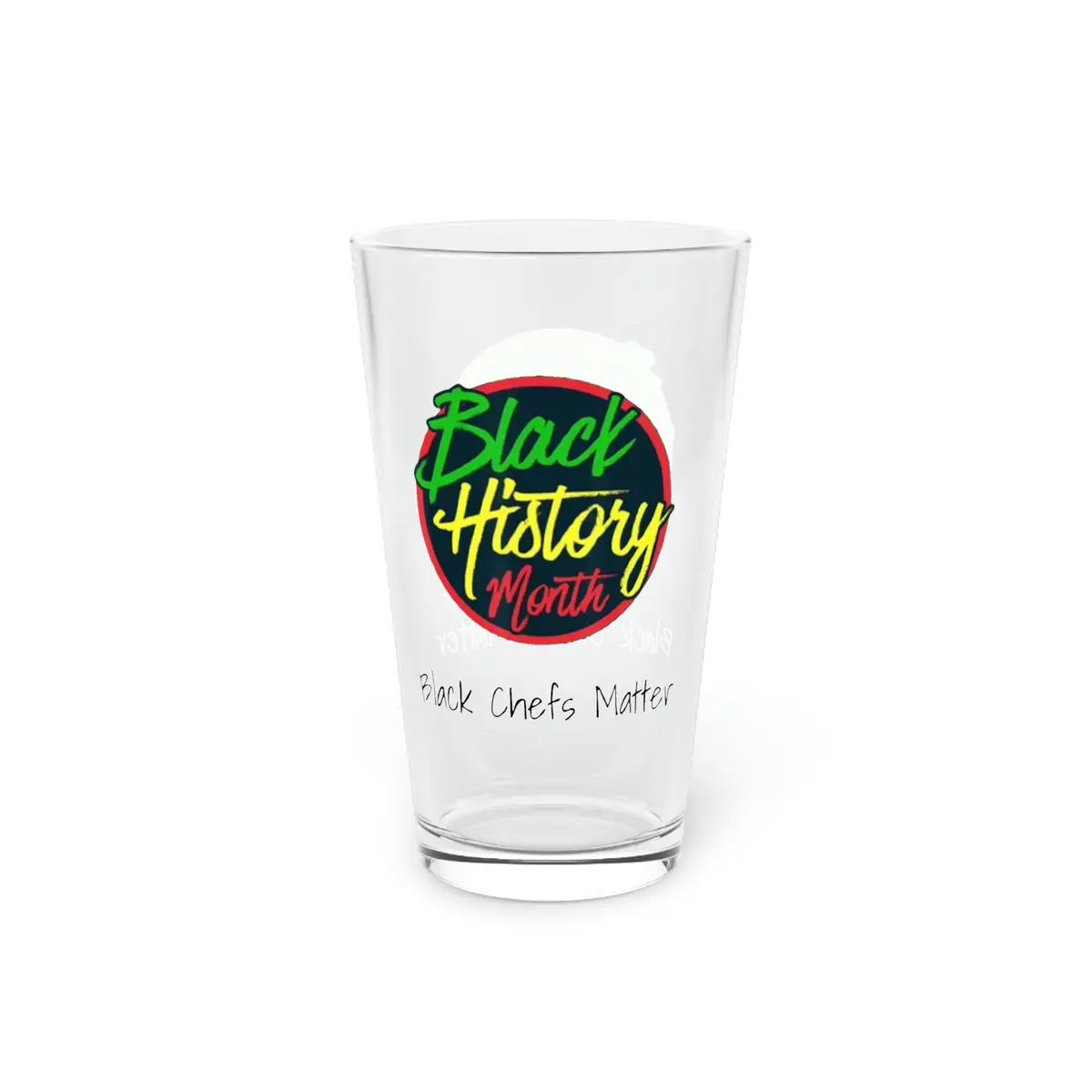 Black Chefs Matter Pint Glass, 16Oz 1